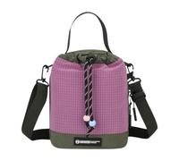 Aymzbd Sac Porte-Bouteille Bandoulière avec Poche Téléphone et Compartiments Pochette Isotherme Oxford Léger Convient à la Marche Randonnée Déplacement, Violet Vert