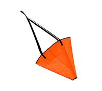 Aymzbd Sea Anchor PVC Robuste Parachute Frein Dérive avec Conception Compacte Adapté aux Bateaux à Moteur Jet Skis Kayak Pêche Loisirs Aquatiques, Orange, 12-14ft