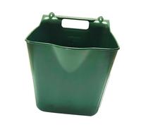 Aymzbd Seau d'alimentation pour Chevaux, Seau d'alimentation Suspendu, Seau d'alimentation avec Marques de Mesure, PP Robuste avec Crochet pour C, 14l