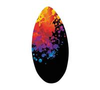 Aymzbd Skimboard, Planche de Glisse en Bois avec Revêtement Brillant, Bodyboard Haut de Gamme, Planche de Surf Aquatique pour Adultes et Enfants, Tout Skimmi, 35 Pouces