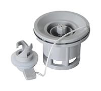 Aymzbd Valve de Remplacement pour Bateaux Pneumatiques à 8 Trous, Joint D'étanchéité, Accessoire pour Valve de Gonflage, Couvercle de Valve en PVC et PP, Gris