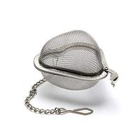 AYNEFY 2pcs Boule D'infuseur de thé en Acier Inoxydable en Forme de Coeur en Forme de Coeur avec Conception de Maille Ultra-mince pour les épices de thé en Feuilles de Feuille Perfusion (SILVER)