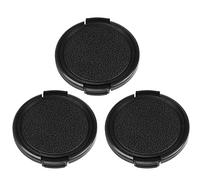 AYNEFY 3PCS Bouchon D'objectif Avant Capuchon de Protection 55MM Conception à Pression Rapide pour Types D'appareils Photo avec Matériau Plastique Premium Protection Légère