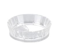 AYNEFY Anneau de Dosage de Distributeur de café, Entonnoir en Plastique Transparent pour Poudre de café avec Conception Anti-éclaboussures, pour Pots à Simple et Double Valve (58MM)