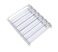 AYNEFY Boire Automatic Pusher Glide Beverage Peut l'organisateur La Largeur Réglable des Organismes s'adapte aux Bouteilles de 12 Oz 20 Oz avec Mécanisme chargé à Ressort pour le Comptoir du (31CM)