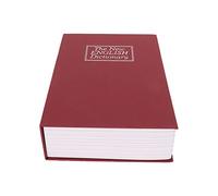 AYNEFY Boîte de Rangement Secret Livre de Détournement avec Serrure Combinée pour Argent Cartes de Pièces de Monnaie Bijoux ID Documents - Dougleur en Acier Inoxydable Matériau ABS (rouge)