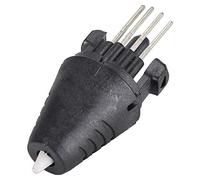 AYNEFY Buse de Stylo D'Impression 3D Pointe D'Insertion de Tête D'Impression 1,75mm Noir ABS Haute Température 70 à 80℃ Remplacement Facile avec Conduction Thermique Améliorée pour