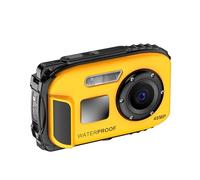 AYNEFY Caméra Numérique, 48MP Photographie Améliorée IPS Screen Video Camera CamCrorder avec 4X Digital Zoom, AI Auto Focus for Kids Boys Girls (Yellow)