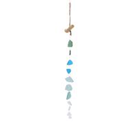 AYNEFY Carillon éolien, en Verre de Mer Artisanal Unique Cariot Driftwood Intérieur Décoration Extérieure Home Fatting Gifts Ideas for First Home New Apartment (TYPE C)