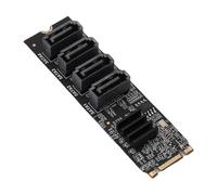 AYNEFY Carte d'extension M.2 NVME, Matériau ABS, Adaptateur à 4 Ports avec Indicateurs Intelligents pour la Mise à Niveau de Stockage SSD et Disque Dur à Grande Vitesse
