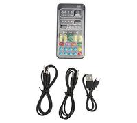 AYNEFY Changeur de Voix Carte Son 10 étapes Son électronique Effets en Direct KTV DJ Mode Vlog Conversion de la Parole en Temps Réel Modulateur Vocal Portable Compatible One