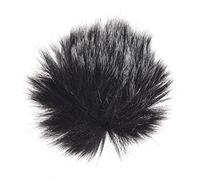 AYNEFY Couverture à Fourrure à 5 Micro, Pare-Brise Microphone à Revers, Réduction du Bruit du Vent, Pare-Brise de Microphone Extérieur Portable, Mini Pare-Brise à Fourrure à Revers pour