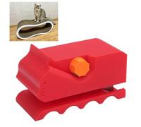 AYNEFY Cutter en Carton pour Grattoirs pour Chats, Outil de Dédoublement de Carton imprimé en 3D avec Profondeur et Largeur Réglables, Prise Ergonomique pour Les Passionnés de (Rouge)
