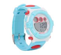 AYNEFY Digital Kids Watch Sports Watch for Boys Girls âgé de 4 à 15 Ans avec 7 Couleurs Lights LED STOWRATCH 12/24H Time Affichage (Bleu et Blanc)