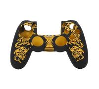 AYNEFY étui pour manette ps4 Housse en silicone souple pour manette Sony Playstation 4 PS4 jaune