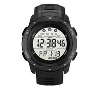 AYNEFY Expédition de Montre de Sports Numériques pour Hommes avec Une Alarme d'affichage Lumineuse W50M étanche pour Les étudiants Sportifs en Plein Air (Black)