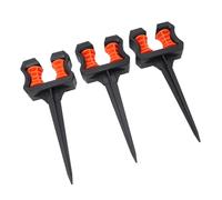 AYNEFY Guide du Tuyau Spike 3 Pack 10 Pouces Rouille Abs Abs Rouleau de Garde pour les Pelouses de Jardin avec Mécanisme de Rouleau Lisse Maintient le Tuyau Hors des Parterres de Fleurs Protection