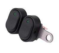 AYNEFY Interrupteur de Phare de Moto 12 V, Interrupteur Marche/arrêt en Plastique avec Indicateur Rouge pour Motos et Scooters 12 V (A)