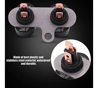 AYNEFY Interrupteur de Phare de Moto 12 V, Interrupteur Marche/arrêt en Plastique avec Indicateur Rouge pour Motos et Scooters 12 V (C)