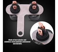 AYNEFY Interrupteur de Phare de Moto 12 V, Interrupteur Marche/arrêt en Plastique avec Indicateur Rouge pour Motos et Scooters 12 V (B)