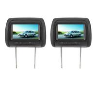 AYNEFY lecteur DVD de voiture 2 pièces 7 en contrôle sans fil réglable appui-tête LCD lecteur vidéo USB MP5 affichage noir