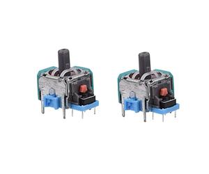 AYNEFY Lot de 2 Joysticks Analogiques 3D de Remplacement pour Manette, Design Compact et Précis, Facile à Installer, Convient pour Manette, 2,3 X 2,2 X 1,9 Cm, Lot de 2 Pièces