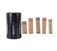 AYNEFY Machine de Comptage de Changement Automatique pour Pièces de un Cent, Cinq Cents, Dix Cents, Vingt-cinq Cents, Dollars avec Base Rotative 5 en 1 et Tubes transparents.