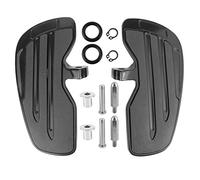 AYNEFY Marchepieds Avant en Aluminium pour Moto Repose Pieds pour Indian Scout Sixty Bobber 2015 à 2021 Tout Noir
