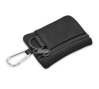 AYNEFY Mini Sac de Poche Molle, Porte-Monnaie Ext¨¦Rieur avec Mousqueton Mini Porte-cl¨¦s Portable Sac de Portable ¨¤ Fermeture ¨¤ Glissi¨¨re pour Camping Randonn¨¦e Cyclisme (Le Noir)