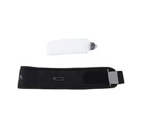 AYNEFY Pack de Courroie de Course, Pack de Taille Coulant Mince avec Bouteille d'eau de 300 ML, Sac de Taille Sportif Multiples Léger Clair Respirant pour Le Téléphone Clés de Bouteille d'eau des