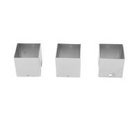 AYNEFY Plaques de Chaleur en Acier Inoxydable pour Gril, Espaceurs, Régulateurs de Flamme, Couvre-brûleurs 3PCS, Espaceur Universel pour BBQ avec Hauteur de 2,5 Cm pour Accessoires de