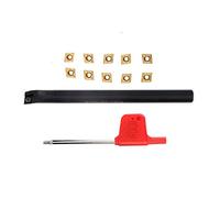 AYNEFY Porte-outil du Porte-outil DE Tournage DE 10pcs CCMT060204HM YBC251 INSERTS RÉSISTANCE IMPACT DE FAILLITÉ HAUTE