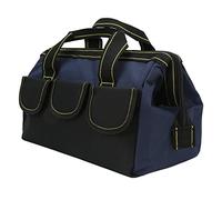 AYNEFY Sac de Rangement pour Outils de 16 Pouces, Fourre-Tout Portable Robuste avec Tissu Oxford Imperméable et Plusieurs Poches pour Les Mécaniciens et Les Projets de Bricolage (Bleu et Noir)