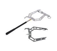 AYNEFY U Type Boat Hook Threader, Crochet D’amarrage Télescopique en Alliage D’Aluminium avec Maillon Basculant pour la Pêche, Le Quai, équipement ’amarrage de Navire Outil