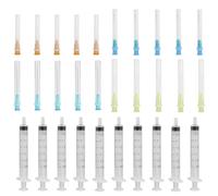 AYNKH 10pcs 3ml d'outils mesure distribution, seringues plastique avec capuchon, accessoires de laboratoire 20Ga 21Ga 23Ga 25Ga pour l'alimentation liquide des animaux de compagnie expériences