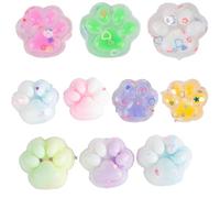 AYNKH 10Pcs Cat Taba Squishy, Fufu Squishy, Jouet Fidget à Pattes de Chat, Jouet à Pincer en Silicone, Taba Squishy Paw pour Les Filles, Les Garçons, Les fêtes d'anniversaire, Les Cadeaux Anti-Stress