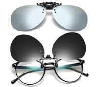 AYNKH 2 Paires de Lunettes de Soleil Polarisées Classiques, Légères et Pivotantes, Peuvent Être Portées par les Myopes, Verres Anti-Reflets, Conviennent pour la Conduite et les Activités de Plein Air