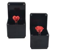 AYNKH 2PCS Boîte Cadeau Surprise 3D Rose Rouge,Boîte Cadeau Surprise en Forme de Coeur,Boîte Cadeau Pop Up Rose Rouge, Boîte Cadeau Pop Up,Noël,Anniversaire,Saint-Valentin,Box Cadeau,Just for You