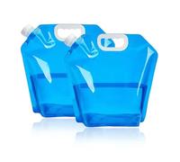 AYNKH 2Pcs Récipient à Eau Pliable 5L 10L Sac à Eau Pliable pour Le Camping, la Randonnée, Le Barbecue et Le Pique-Nique