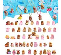 AYNKH 40 PCS Dauphin d'eau, Mini Capybara Lumineux, Petit Sac Aveugle,Poupée Capybara en Résine, Dauphin d'eau Lumineux, Jouets,Décoration de Bureau et de Téléphone Portable, Cadeaux,Mini Figures