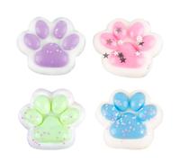 AYNKH 4PCS Cat Paws Taba Squishy, Jouets Squishies, Fufu Squishy Stress Relief, Sweet Soft Cat Paws, Cadeaux pour Enfants et Adultes, Cat Paws Squishies Toys,Noël,Halloween