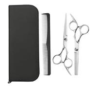 AYNKH 6.5 Inch Barber Scissors Set, Professional Hairdresser, Ciseaux Coiffure,Men's and Women's Adult Hairdressing Tools, Comfort Grip Hairdressing Scissors, Hairdresser with Comb Holster