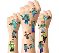 AYNKH 8 Feuilles Tatouages temporaires pour Enfants, Autocollants de Tatouage Enfant pour garçon et fille, Décoration de Fête Cadeaux D'anniversaire et les Sacs de Fête pour Enfants Adultes