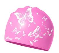 AYNKH Bonnet De Bain pour Femmes, Bonnet De Bain Imperméable Et Confortable, Habillage À La Mode, Convient Aux Cheveux Longs Et Courts