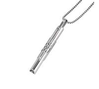 AYNKH Collier Summer Breathe, Collier Anti-stress en Acier Inoxydable pour le Soulagement du Stress et de L'anxiété et la Relaxation, Cadeau pour Hommes et Femmes