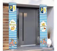 AYNKH Ensemble de 2 bannières Oktoberfest - 180 x 30 cm - Bavarian Bierfest Déco, Bannières de bienvenue pour la fête, Indoor & Outdoor, Bayrische Fahnen