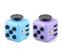 AYNKH Fidget Toy 2 Pcs Cube Toy Jouet Anti-Stress Jouets sensoriels Jouet Anti-anxiété Jouet pour Doigts Cadeau pour Enfants et Adultes avec 6 Fonctions différentes