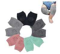 AYNKH Genouillères anti-dérapantes pour bébé 5 paires Genouillères pour bébé Unisexe Protège-genoux pour bébé Ajustable Elastique Jambières Multicolore