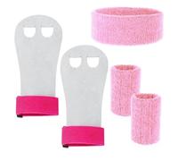 AYNKH Gymnastique Grip avec Bracelet Bracelet Sport Band, 5pcs Ensemble de Protection des Mains et des Poignets pour Les Filles, Les Adolescents, l'exercice Sportif Accessoires Équipement d'exercice