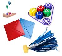 AYNKH Jeu Traditionnel Coréen, Jeu de Galets 5 Pièces, Jeu d'Attraction de Galets, Jeu de Réaction Coréen, Jeu de Rassemblement Familial, Jeu d'Attraction de Volants,Osselets Game